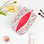Soidram floral makeup bag quilted