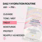 Pacifica Undereye & Smile Mask Set – Vegan Collagen Hydro Treatment with Hyaluronic Acid, Hydrating for Dark Circles, Dry & Combination Skin, Vegan & Cruelty-Free, 2 Pieces