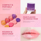 2Pcs Lip Glowy Balm and Lip Sleeping Mask Set, with 4 Flavor Options - Reduce Lip Lines, Enhance Lip Color, Hydrate & Plump Dry Chapped Lips Care (Grapefruit)