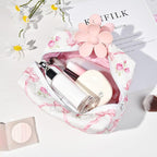 Soidram floral makeup bag quilted