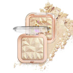 4 Colors Diamond Shimmering Powder, High Glossy Face Highlighter Eyeshadow