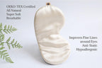 Premium 25 Momme Mulberry Silk Eye Mask for Sleeping (Vanilla Ice)