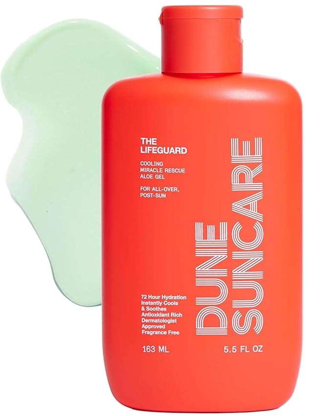 The Lifeguard Aloe Vera Sunburn Gel – After Sun Protection for Sunburn Relief with Minty Cooling – Fast-Absorbing Formula for Sun-Exposed Skin – Vegan, Non-Sticky, Hydrating Formula (5.5 Fl Oz)