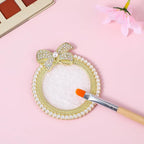 Resin Nail Art Palette Gold Edge Nail Holder