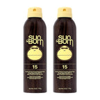 Sun Bum Original SPF 15 Sunscreen Body Spray | Broad Spectrum Moisturizing Sunblock with Vitamin E | Hawaii 104 Act Compliant (Octinoxate & Oxybenzone Free) | 2 Pack, 6 oz
