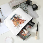 Western cosmetic bag highland cow