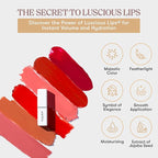 Luscious Lip, Lip Makeup, Satin Finish, Hydrating Look Lipstick (Bubble), 1 Count (Pack of 1)