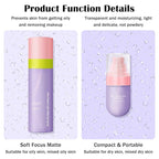 2PCS Makeup Setting Spray for Face,Waterproof Setting Spray for Makeup,Long Lasting Oil Control Finishing Holding Face Mist,Refreshing Hydrating Glossy and Matte Fixing Facial Mist Make Up Set A5