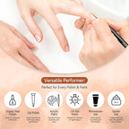 8PCS Nail Art Brushes for Builder Gel, Polygel & Polish – Flat, Round, Liner, French Tip & Detail Brushes for 3D Acrylic Flowers – Professional Nail Painting & Design Tools