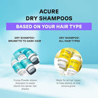 Acure Dry Shampoo - Brunette to Dark Hair, Powder Care to Refresh Treated Color Tinted Hair & Extend Cleansing with Cocoa & Rosemary Formula - 100% Vegan - 1.7 Oz Travel Pack Size