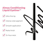 Almay Conditioning Liquid Eyeliner, Longwearing, Waterproof, Hydrating, 30 Navy, 0.03 fl oz.