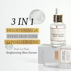 Brightening Shot Serum | Skin Brightening Serum for Face | Organic Face Moisturizer Hyperpigmentation Serum | Hydrating Face Serum for Glowing Skin | Face Brightening Serum (1.01 Fl. Oz)