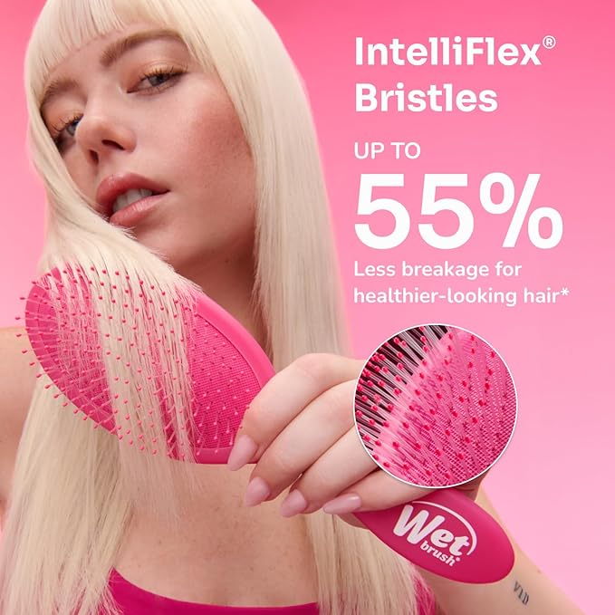 Wet Brush Original Detangler Hair Brush, Anna & Elsa (Disney Love), Ultra-Soft IntelliFlex Bristles, Detangling Bristles Glide Through Tangles (Wet Dry & Damaged Hair), Women & Men