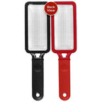 Microplane Colossal Foot File, Red and Black - The Original Stainless-Steel Foot Scraper, Dead Skin/Callus Remover for Feet, Foot Scrubber, Pedicure Tools for Salon-Quality Foot Care (2 Piece Set)