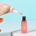 COSIDEA 50pcs 3ml mini lip gloss tubes Bulk Sample size Round Pink lipgloss cotainer pack bottles