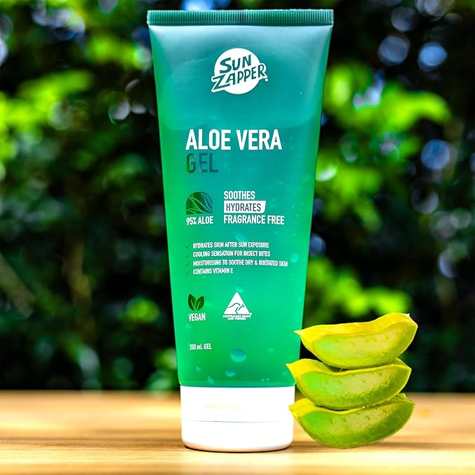 Sun Zapper Aloe Vera Gel - After Sun - Hydrates Skin After Sun Exposure After-Sun Care 200ml