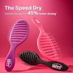 Wet Brush Speed Dry Hair Brush, Amazon Exclusive Aqua, Vented Design & Soft HeatFlex Bristles, Blow Dry Safe, Ergonomic Handle Manages Tangles & Uncontrollable Strands, Pain-Free Hair Accessories