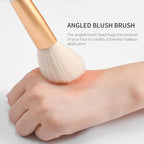 DUcare Angled Blush Brush, Fluffy Blush Brush for Cheeks, Multi-Purpose Face Makeup Brushes for Cream, Liquid Or Powder, Bronzers, Vegan & Cruelty-Free