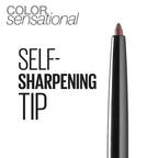 Maybelline Color Sensational Shaping Lip Liner with Self-Sharpening Tip, Gone Griege, Nude, 1 Count