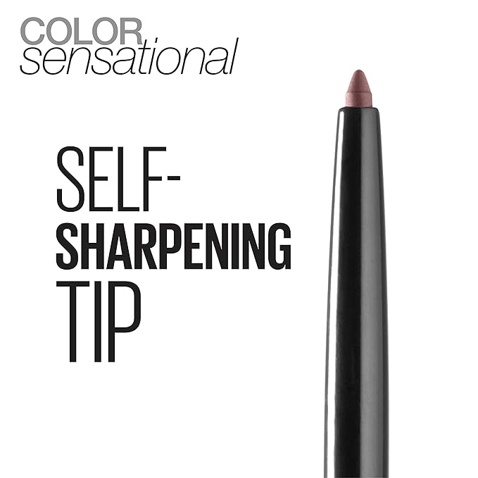 Maybelline Color Sensational Shaping Lip Liner with Self-Sharpening Tip, Gone Griege, Nude, 1 Count