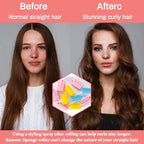 36PCS Foam Hair Rollers - Sponge Rollers for Heatless Hair Curler for Short/Long Curling Sleep rolos para cabello Jumbo Large Sponge Curlers Soft Sleeping Thin Hair Curl Overnight rulos