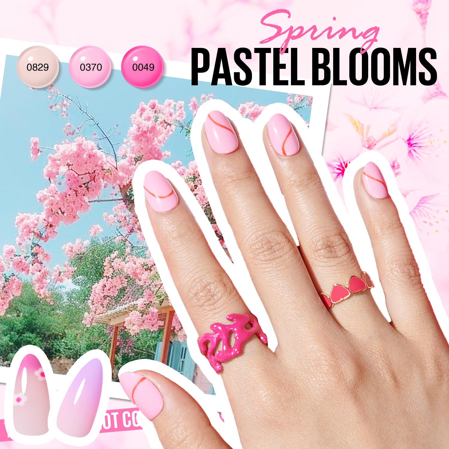 MEFA 42 Colors Gel Nail Polish Kit with U V Light, 59 Pcs All Seasons Collection Colorful Gel Polish Essential Set with 5 Psc Matte/Glossy Base Top Coat, Salon Gifts for Women