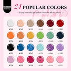 VANREESA 42 Pcs Gel Nail Polish Kit with U V Light 24 Colors Gel Polish Nail Set Glossy & Matte Top Coat Complete Nail Kit with Manicure Tools for All Seasons Gifts for Women Girls