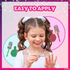 Townley Girl Disney Princess Belle 18 Piece Water-Based Nail Polish Set, Quick Dry and Peels-Off, Nail Paint Set for Girls, Perfect for Parties, Sleepovers and Makeovers, Ages 3