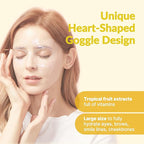 Heart goggle brightening mask