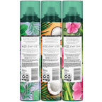 Suave+ Dry Shampoo Spray Variety 3-Pack – Invigorating Rosemary & Mint, Volumizing Bamboo & Hibiscus + Refreshing Sweet Coconut, 4.3 Oz Ea