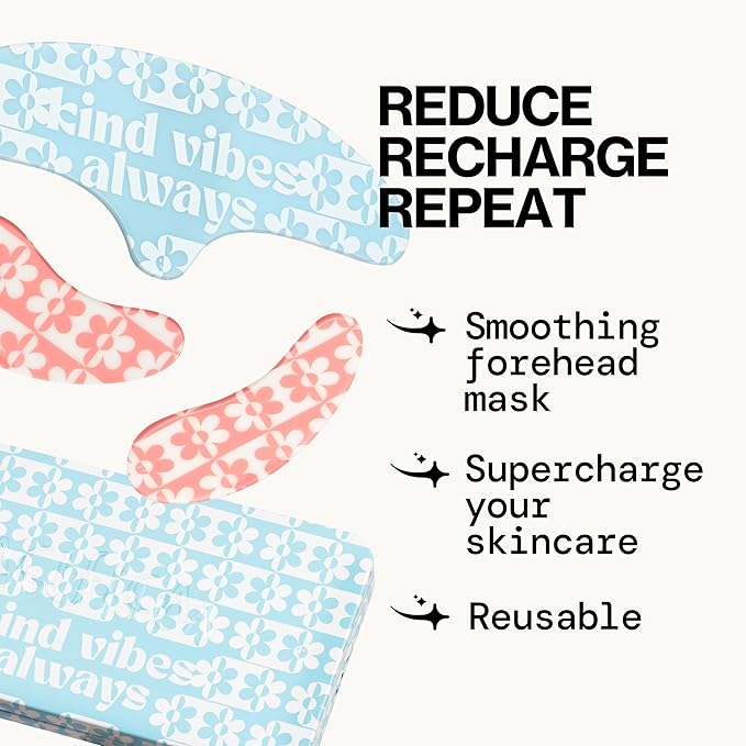 Pacifica Reusable Mask Set – Silicone Undereye & Brow Mask Set for Forehead & Under Eye, Anti-Wrinkle, Firming, Pair with Serum, Vegan & Cruelty-Free, 3 Pieces