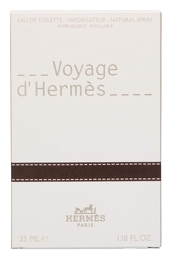 Hermes Voyage D'Hermes Unisex Eau-de-toilette Spray (Refillable) by Hermes, 1.18 Ounce