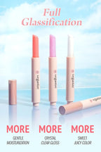 SELF BEAUTY Veganize Collagen Lip Glass Balm - Hydrating Lip w/Hyaluronic Acid - Vegan Korean Lip Balm Moisturizing Lip Care – Lip Gloss Repair for Dry Cracked Lips 0.06 oz (#12 Pinkmelon Glow)