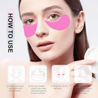 5 Pairs Under Eye Patches - Silicone Reusable Eye Patches Reduce Wrinkles and Fine Lines, Pair With Metal Eye Cream Applicator, Under Eye Mask for Skin Care Effect to Reduce Wrinkles Fine Lines