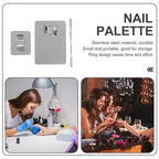 Stainless Steel Cosmetic Mixing Makeup Palette with Makeup