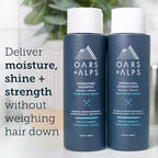 Oars + Alps Men's Sulfate Free Hair Shampoo and Conditioner Set, Infused with Kelp and Algae Extracts, Fresh Ocean Splash, 12 Fl Oz Each