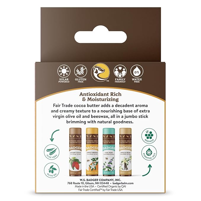 Badger - Cocoa Butter Lip Balm oz