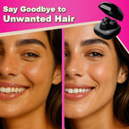 Facial Hair Removal for Women, 3D Floating Blade Rotary Razor, Wet/Dry Electric Shaver, Portable & USB Rechargeable Epilator Hair Remover for Face, Upper Lip, Chin, Arms & Legs (Black)