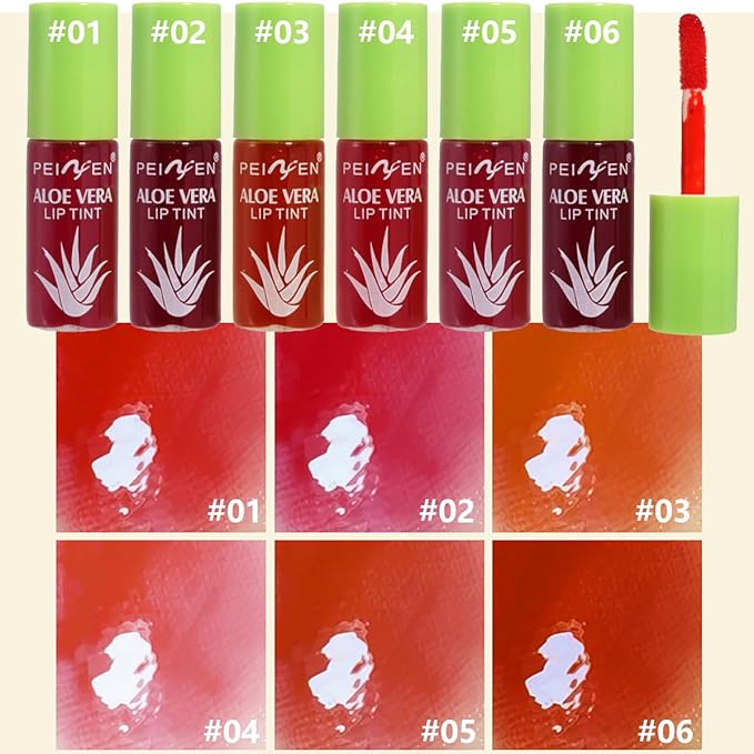 6 Color Lip Oil, Big Brush Head Hydrating Big