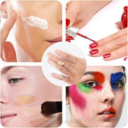 Framendino, 6 in 1 Set Hand Makeup Mixing Palette, Makeup Plate for Foundation with Spatula Makeup Artist Tool for Mixing Foundation Eye Shadow Nail Art for Women