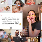 grace & stella Award Winning Under Eye Mask Reduce Dark Circles, Puffy Eyes, Undereye Bags, Wrinkles, Gel Under Eye Patches, Nurse Gifts, Vegan Cruelty-Free Self Care (6 Pairs, Blue)