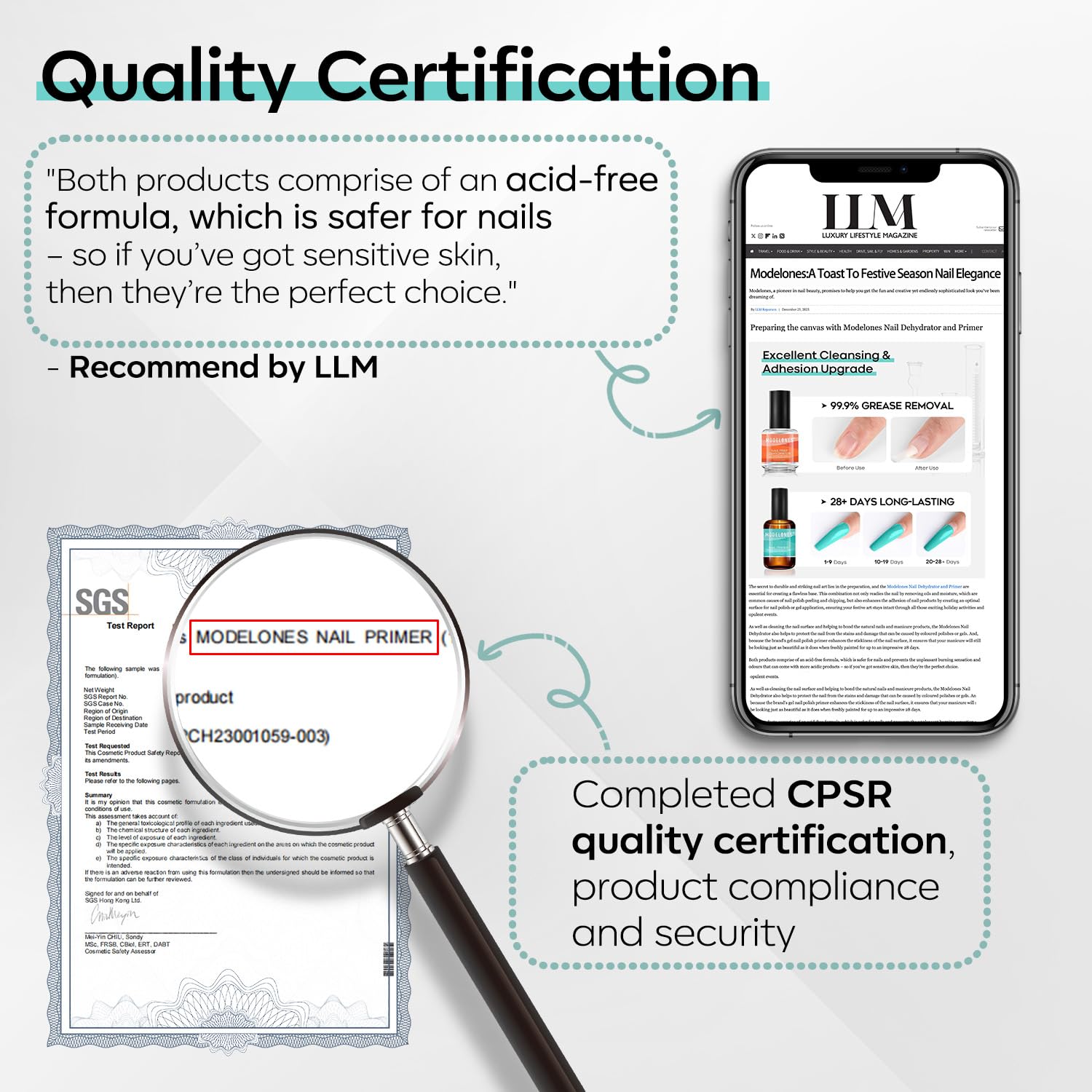 modelones Nail Primer, 15 ml Acid Free No Lift Bond Primer, Hema-Free Bonder for Gel Polish Nail Supplies Set