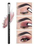 EIGSHOW Angled Eyeliner Brush & Eyeshadow Brush, High-End Precision Gel Liner and Short Smudge Brushes for Cat Eye, Winged Liner (E835&E806)