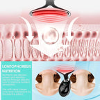 Red-Light-Therapy-for-Face and Neck with 7 Color, Facial Massager for Face and Neck, Face 𝖲 culpting Wand (Black)