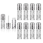 silver Empty lip gloss tubes with wand prismatic Lipgloss tube containers for lip oil packing