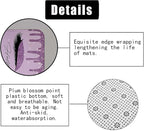 4PCS Purple Glitter Hello Gorgeous Shower Curtain Set, Glam Bling Diamond Rhinestones Gem Makeup Unicorn Eyelash Bathroom Decor, Waterproof Fabric Shower Curtain, Non-Slip Bath Mat Toilet Rug