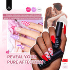 Beetles 85 Pcs Gel Nail Polish Kit with U V Light 55 Colors Gel Nail Kit for Beginners with Everything at Home Manicure Winter Nail Art Jelly Nails Emotional Spectrum Collection