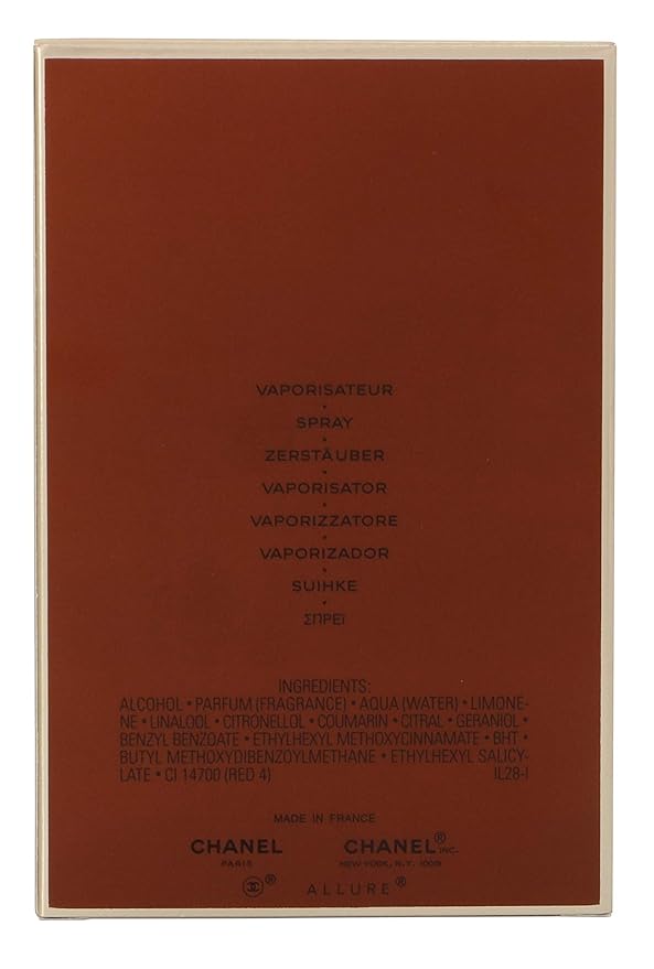 CHANEL Allure for Men - 3.4 Ounce EDT Spray