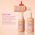 Evereden Kids Shampoo and Conditioner 2 in 1: Cool Peach, 8.5 fl oz. | Gentle Kids Skin Care | Non-toxic and Clean Ingredients