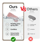 Graphene heated eye mask -